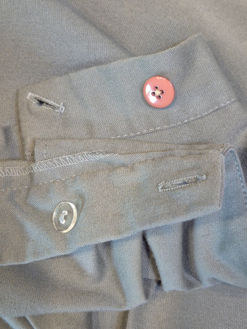 Satori Sage Green Stirrup Pants High Rise Tapered Minimalist Vintage 8 - Picture 6 of 7